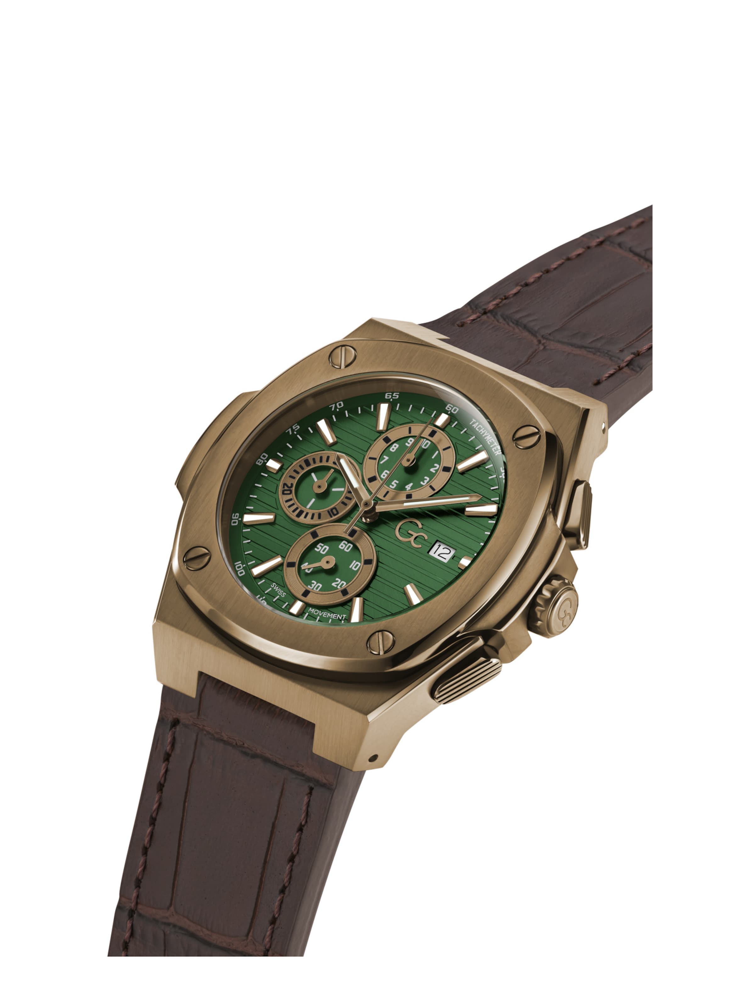 Gc Analoguhr in Braun