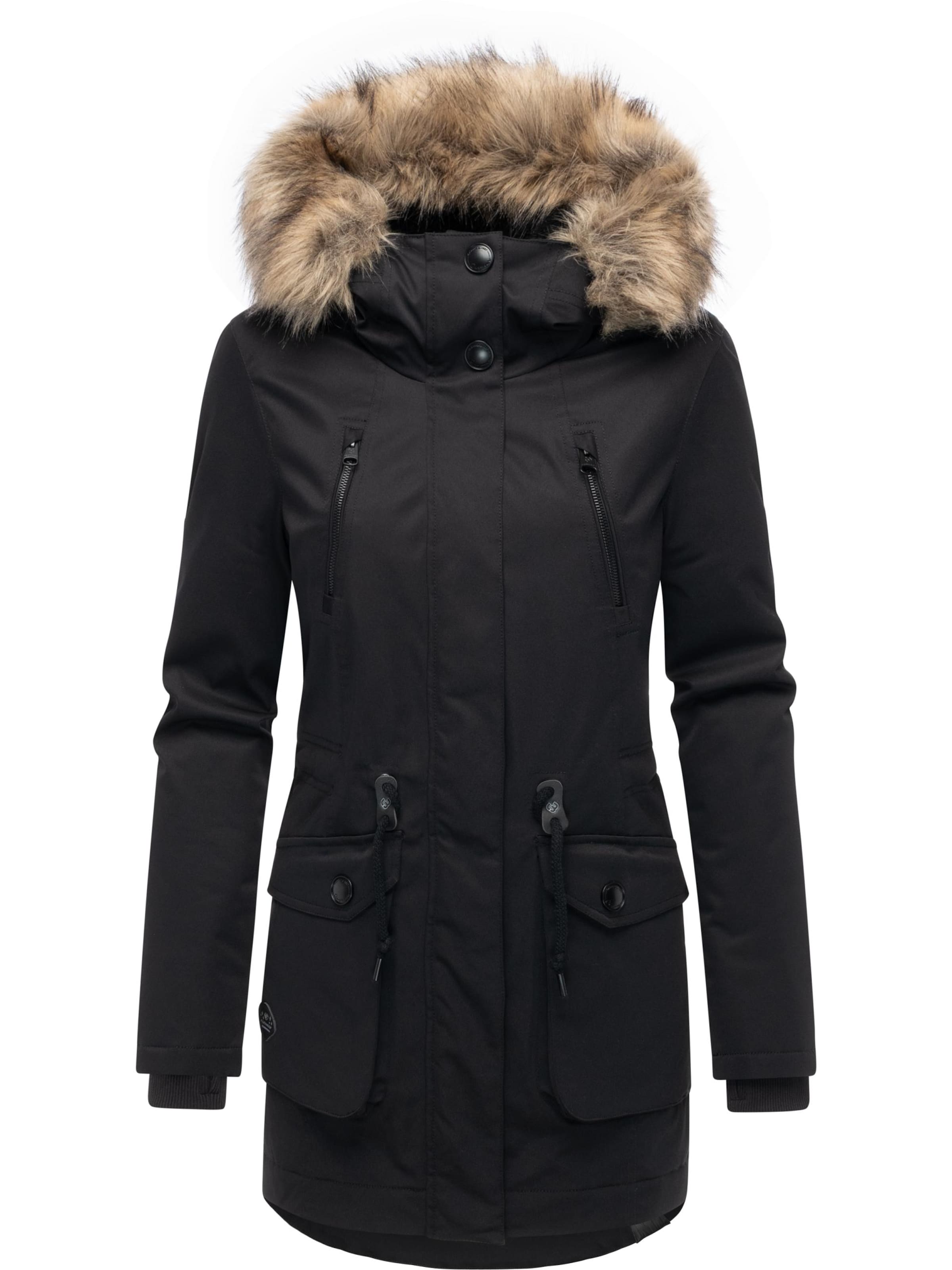 Parka invernale 'Ellsa B' di Ragwear in nero: frontale