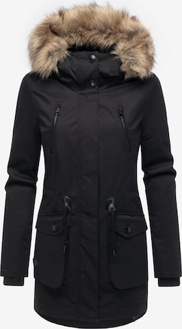 RagwearZimska parka 'Ellsa B' - crna boja: prednji dio