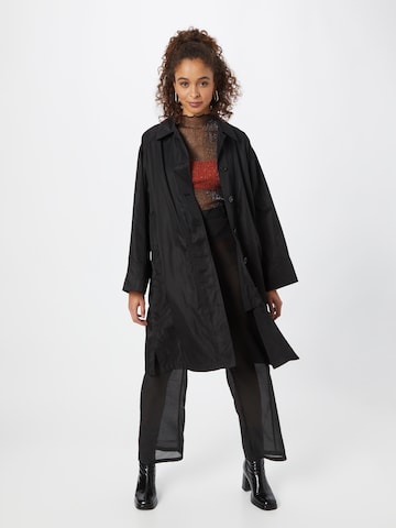 Manteau mi-saison 'Elayne' Blanche en noir : devant