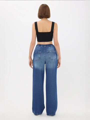 Hiccup Wide leg Jeans in Blauw