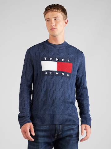 Tommy Jeans Sweter w kolorze niebieski: przód