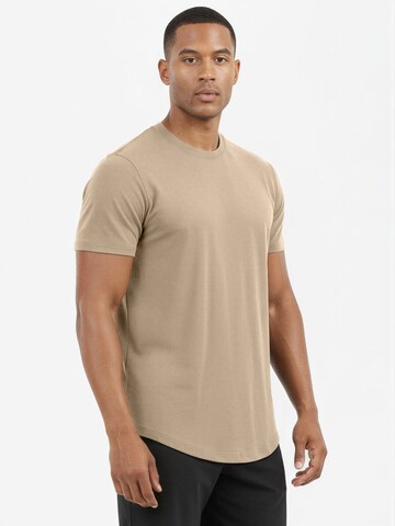 SIXLAB Shirt 'Round T-Shirt' in Beige: front