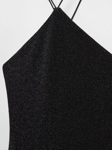 MANGO Koszula body 'XLUXE' w kolorze czarny