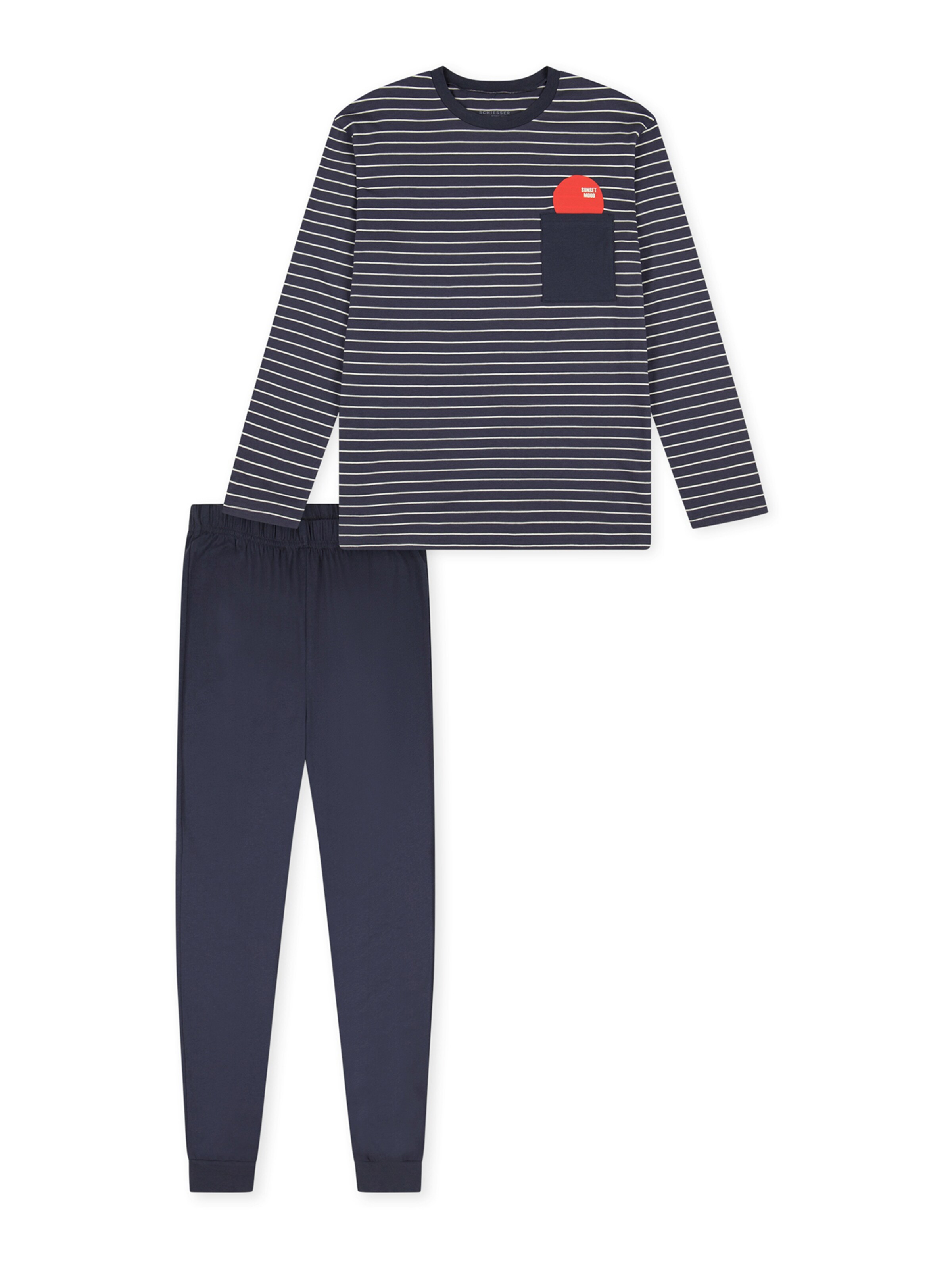 Pyjama ' Nightwear ' SCHIESSER en gris : devant