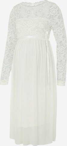 Robe 'Mivana' MAMALICIOUS en blanc : devant