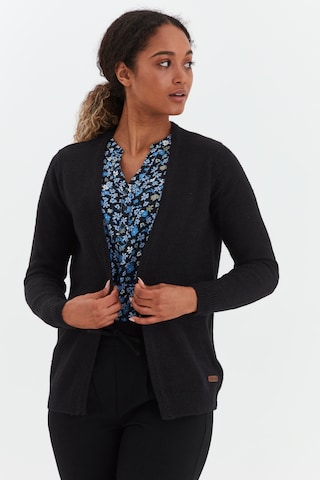 Oxmo Knit Cardigan 'NENA' in Black: front