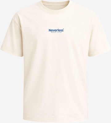 Neverless Shirt 'Beach Club Palme' in Beige: front