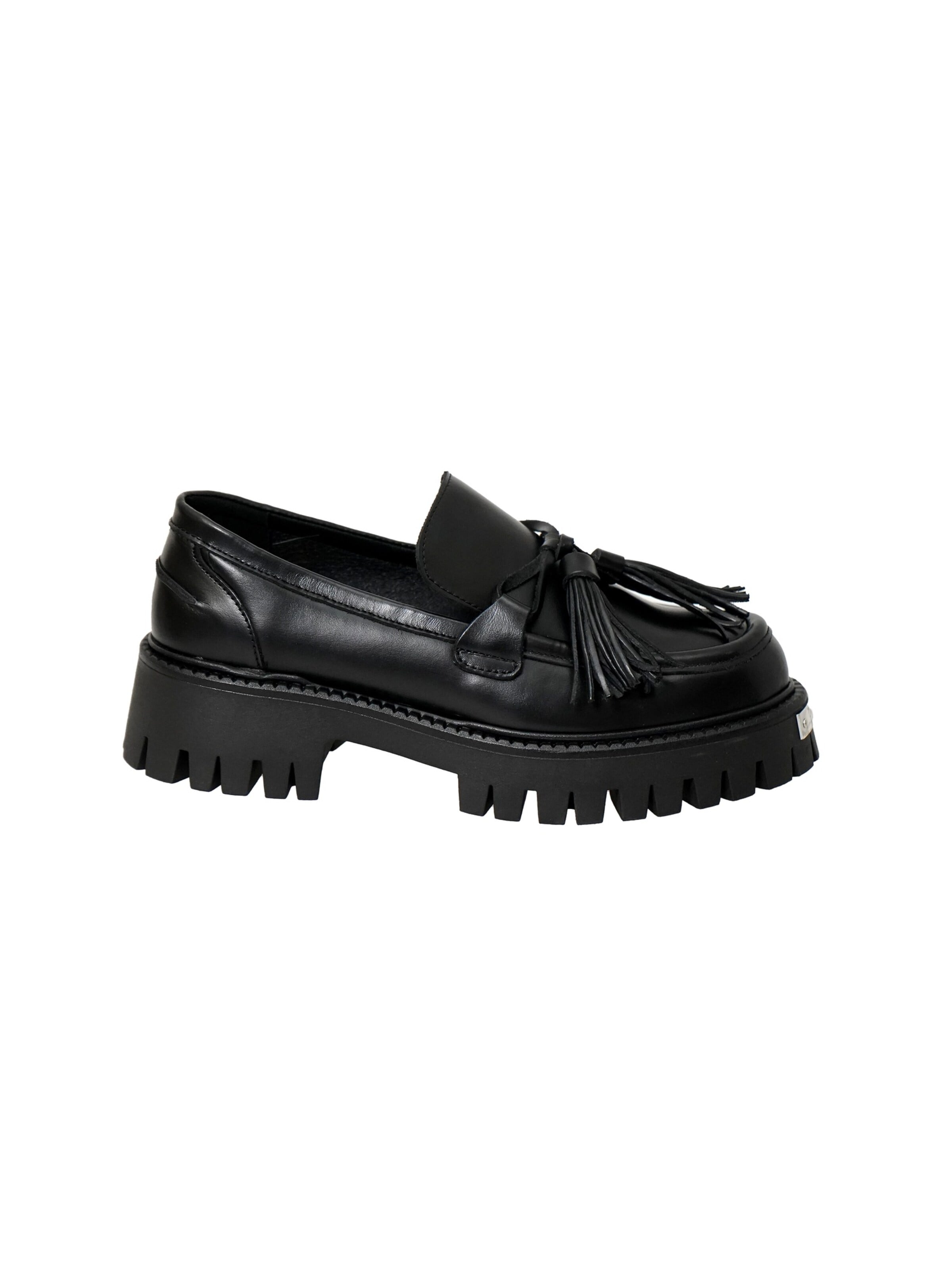 Yoxeone Slip-ons 'TASSEL FORCE' in Black