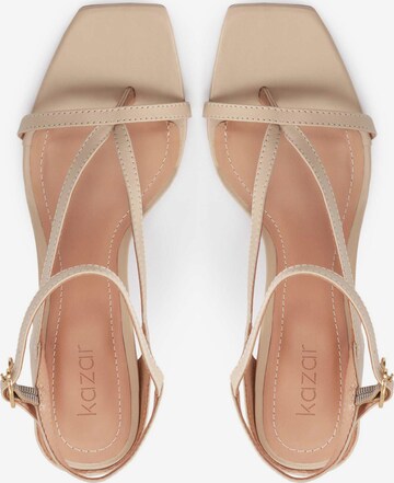 Kazar Strap Sandals in Beige