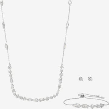 Swarovski Jewelry Set in Silver: front