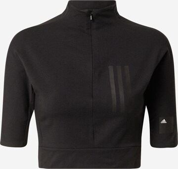 ADIDAS SPORTSWEARTehnička sportska majica 'Mission Victory  Fit' - crna boja: prednji dio