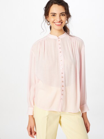 QS Blouse in Roze: voorkant