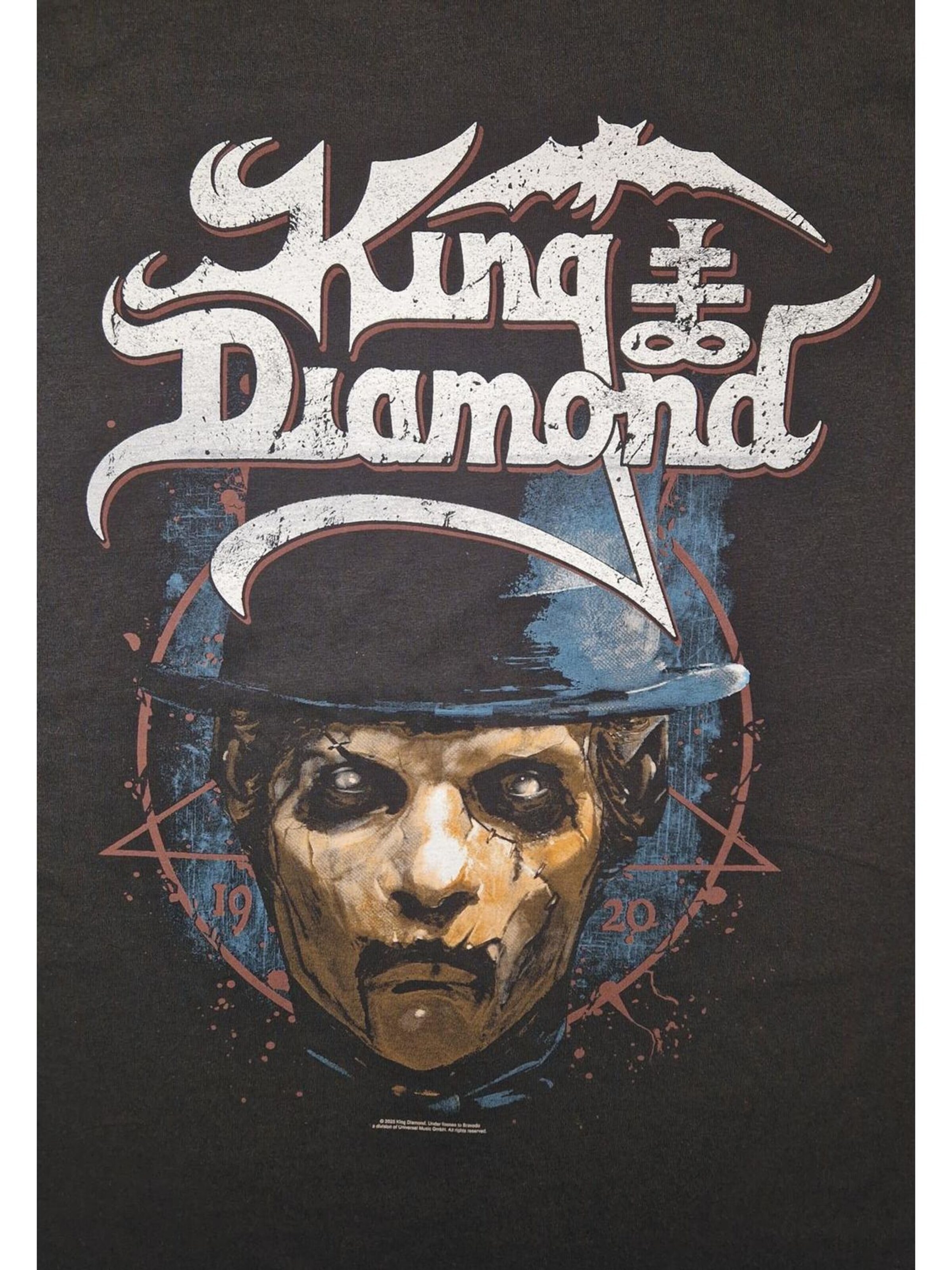 Rockshirts Koszulka 'King Diamond Faceless T-Shirt' w kolorze czarny