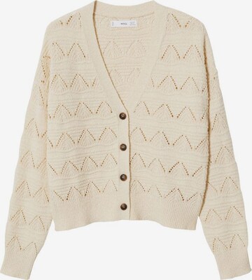 Cardigan 'Luna' MANGO en beige : devant