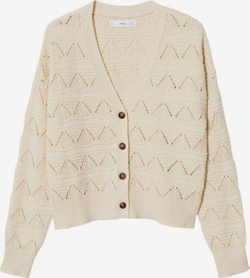 MANGO Strickjacke 'Luna' in Beige: predná strana