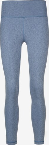 ADIDAS PERFORMANCE Skinny Workout Pants in Blue: front