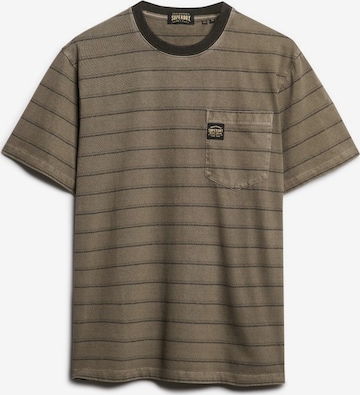 T-Shirt Superdry en vert : devant