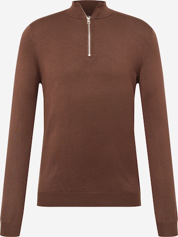 Only & Sons Sweater 'Wyler' in Brown: front