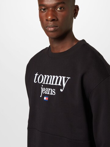 Tommy Jeans Mikina – černá