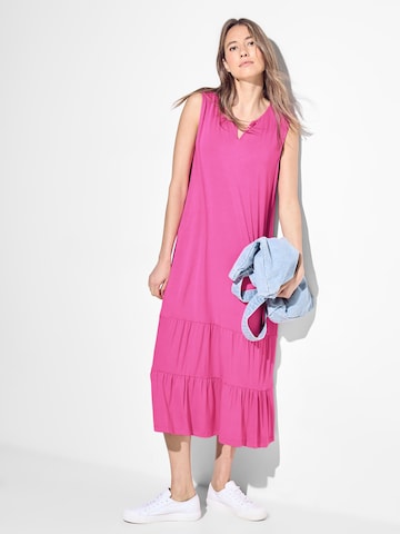 CECIL Καλοκαιρινό φόρεμα σε ροζ: μπροστά