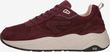Baskets basses 'Glide' HUB en rouge : devant