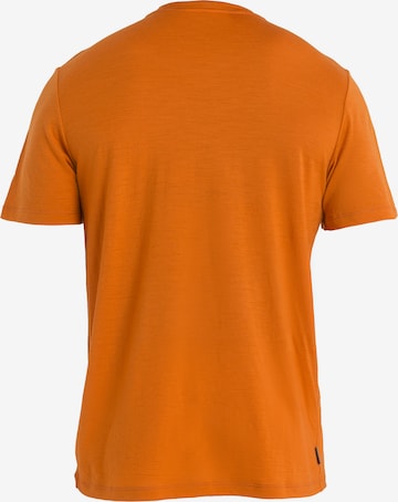 ICEBREAKER - Camisa funcionais 'Natural' em laranja