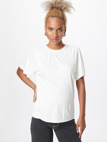 T-shirt s.Oliver BLACK LABEL en blanc : devant