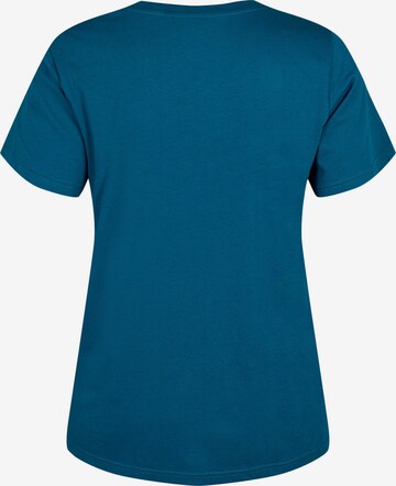 Zizzi Shirt 'VDAVE' in Blau