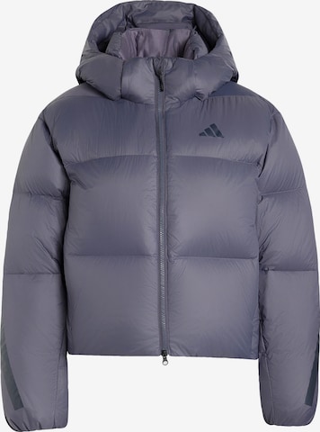 Veste de sport 'Z.N.E.' ADIDAS SPORTSWEAR en gris : devant