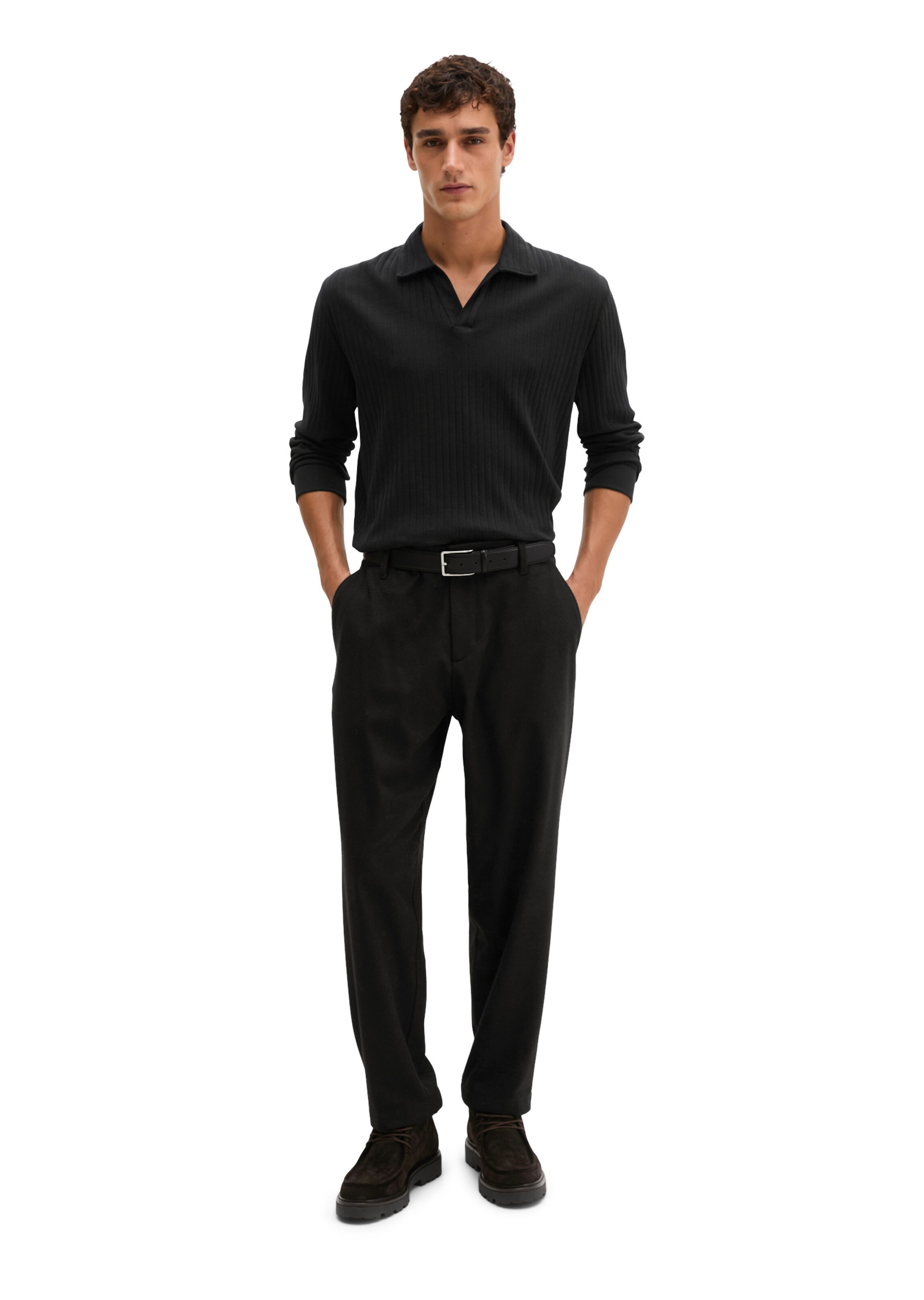 Marc O'Polo Shirt in Schwarz: Vorderseite