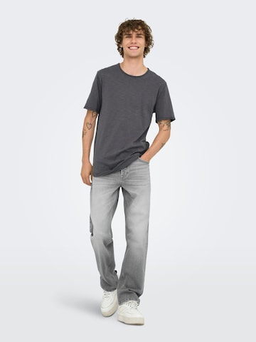 Only & Sons Baggy Jeans 'Edge' in Grey