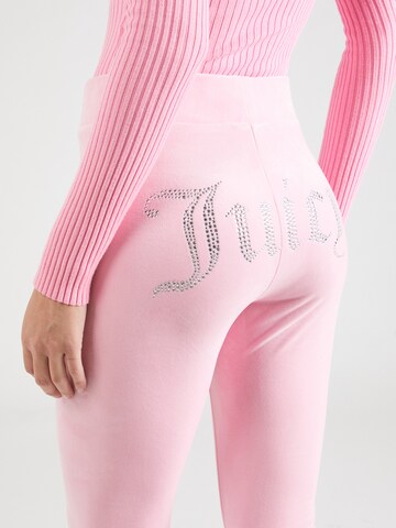Juicy Couture Расклешенный Штаны 'FREYA' в Ярко-розовый