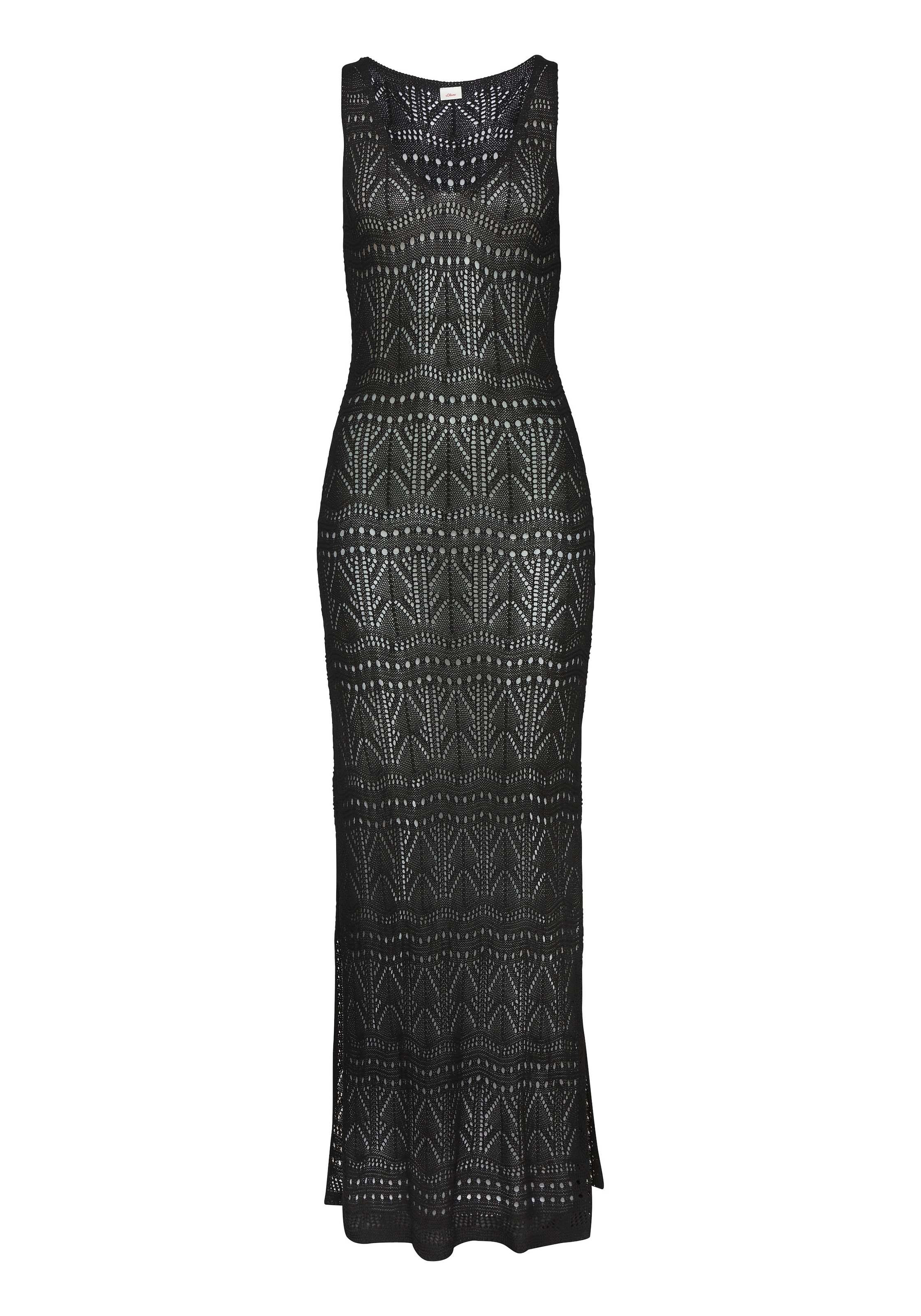 s.Oliver Knitted dress in Black: front