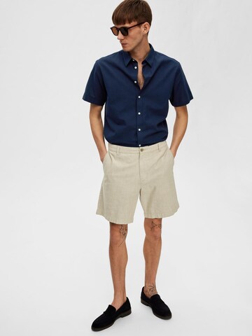 Regular Pantalon chino 'Tilak' SELECTED en gris