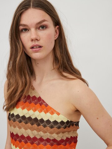 Vila Tall Knitted Top 'Joe' in Orange