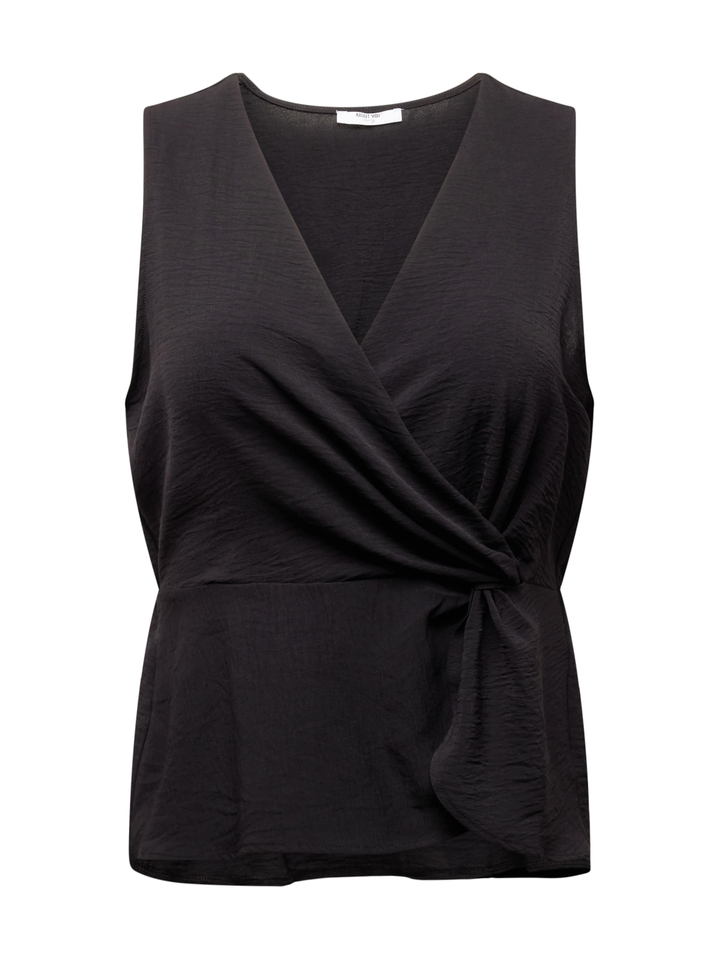 ABOUT YOU Curvy Μπλούζα 'Elisabeth' σε μαύρο: μπροστά