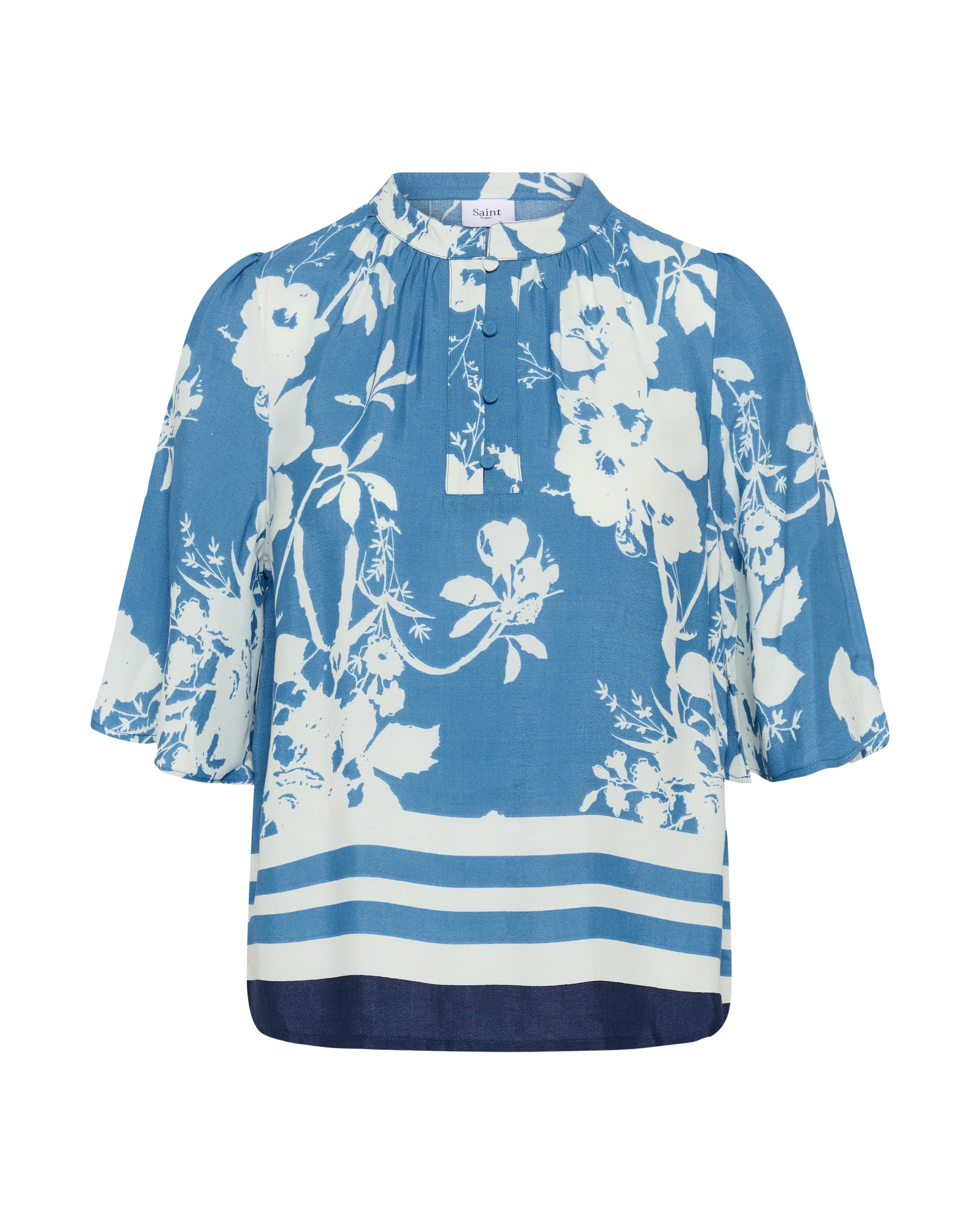 SAINT TROPEZ Bluse 'RashedaSZ' i blå: forside