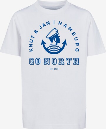 F4NT4STIC Shirt in Wit: voorkant