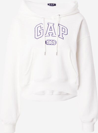 GAP Sweat-shirt en violet foncé / blanc, Vue avec produit