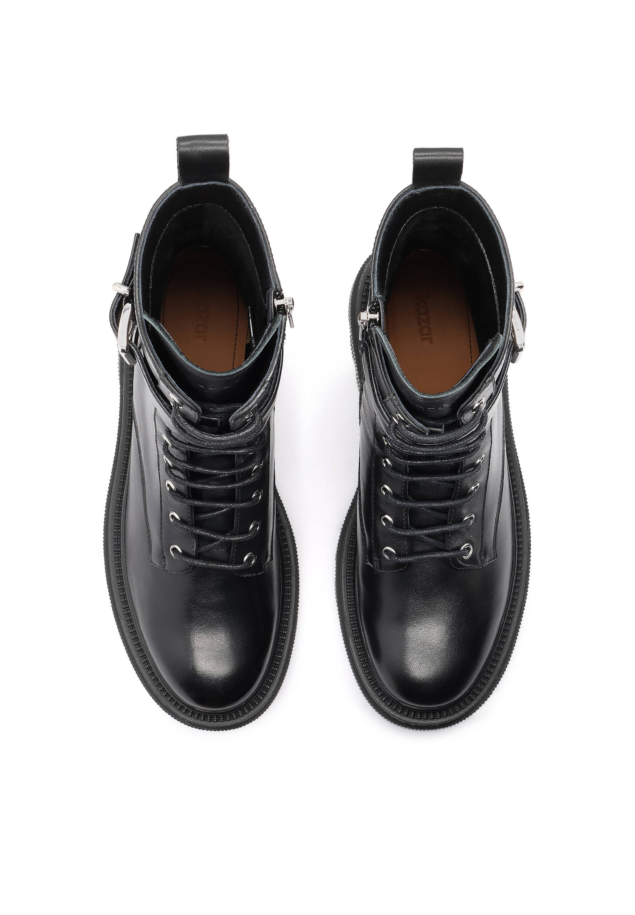 Kazar Schnürstiefelette in Schwarz