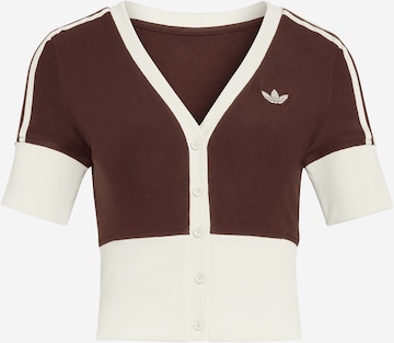 ADIDAS ORIGINALSKardigan - smeđa boja: prednji dio