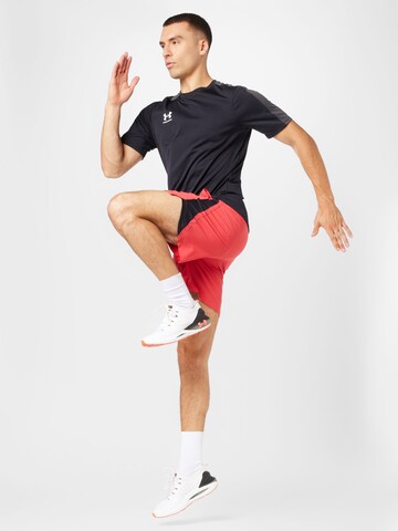 raudona UNDER ARMOUR Standartinis Sportinės kelnės 'Launch'