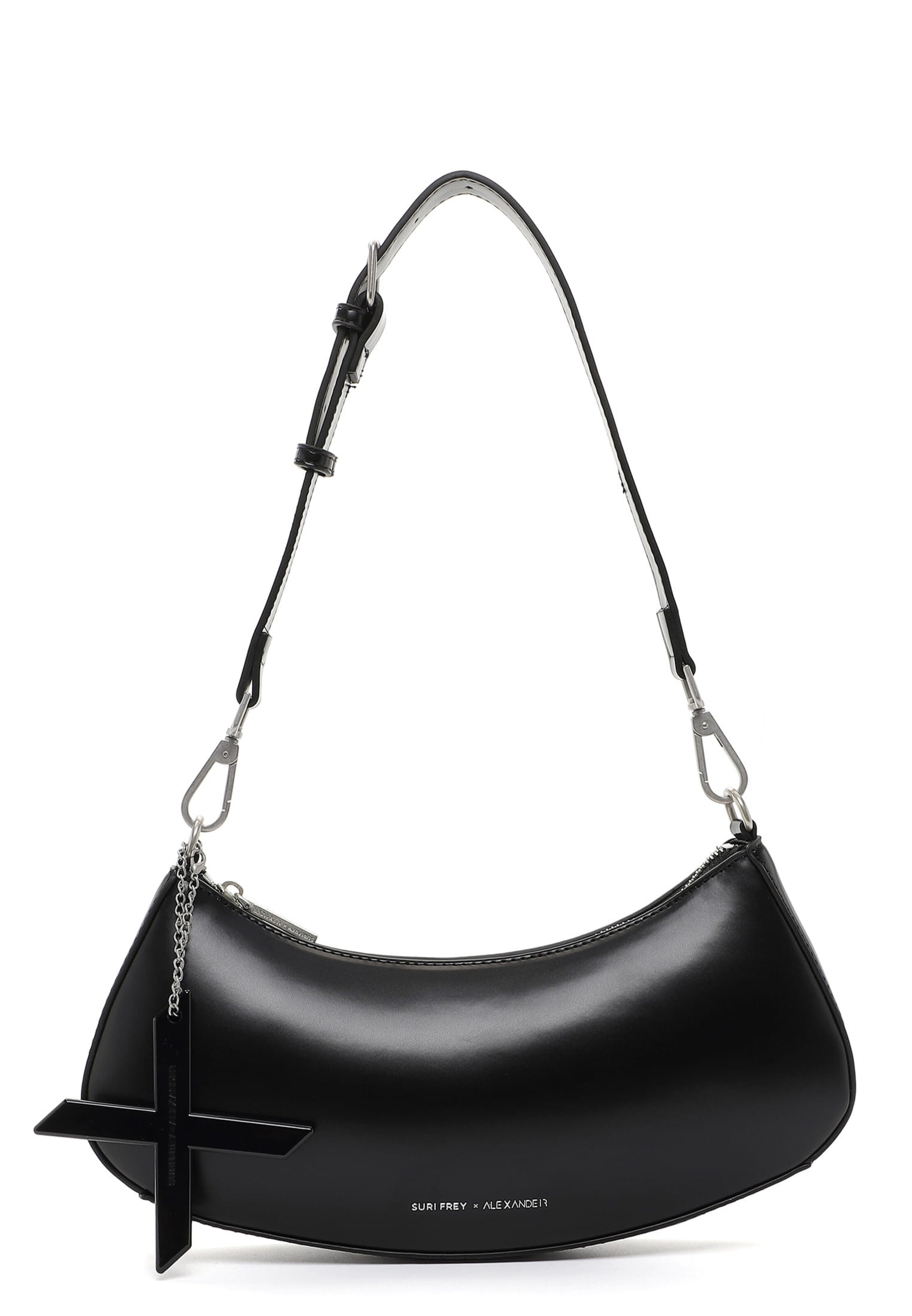 Suri Frey Schultertasche 'Suri Frey X Alexander' in Schwarz: Vorderseite