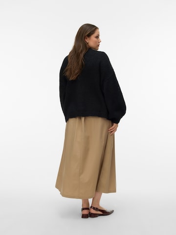 Vero Moda Curve Knit cardigan 'VMCMaybe' in Black