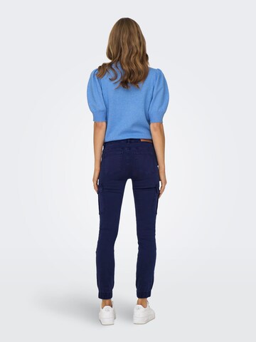 Coupe slim Pantalon cargo 'Missouri' ONLY en bleu