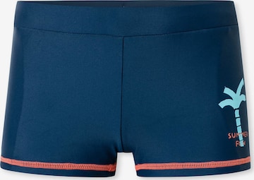 SCHIESSER Badehose ' Aqua Kids Boy ' in Blau: Vorderseite