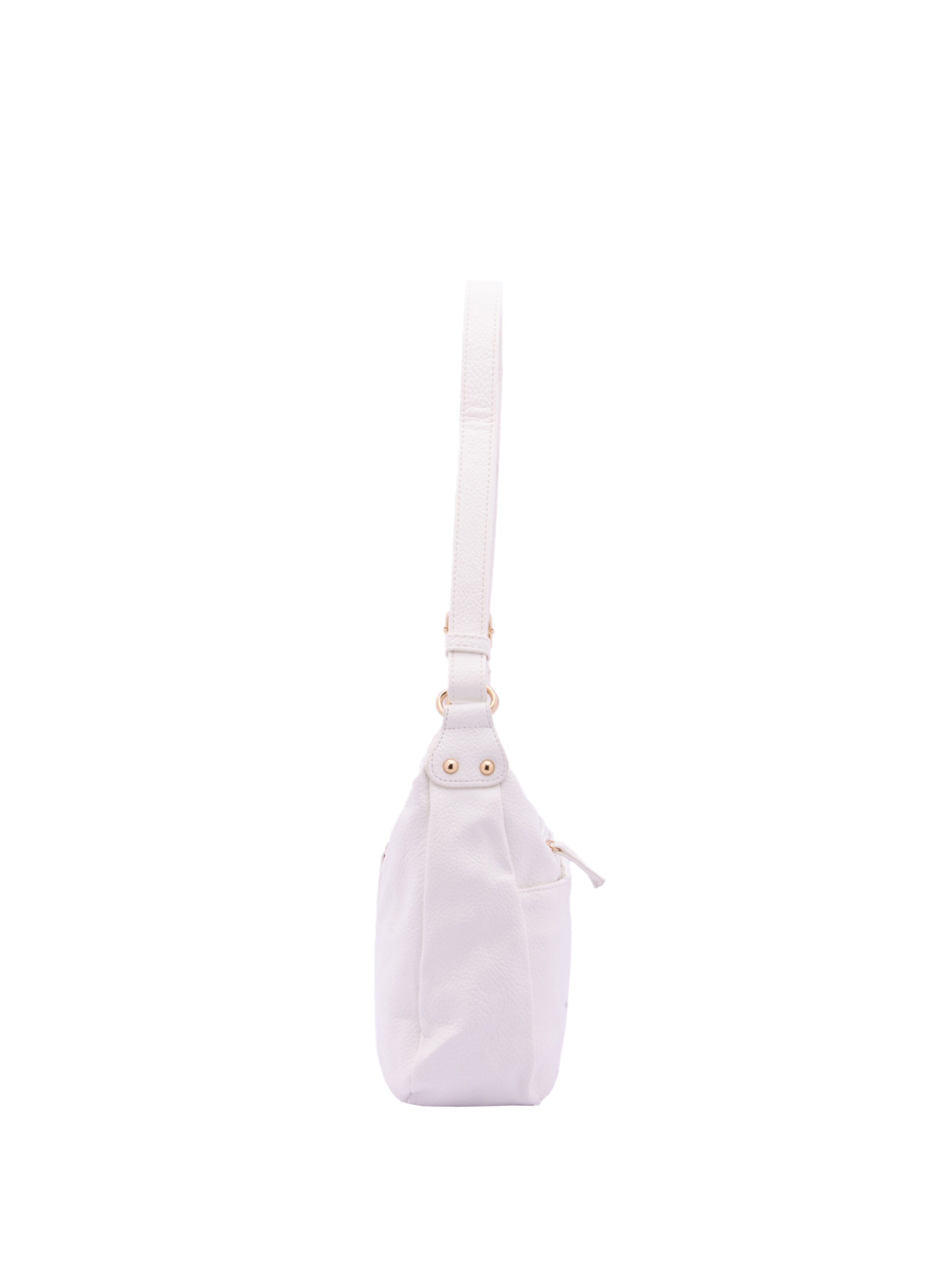 Borsa a spalla 'Borsa a Tracolla Donna Ecopelle con Zip e Tasche Multiple - B Cavalli' di B. Cavalli in bianco