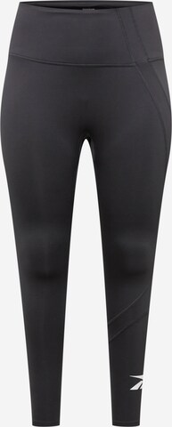 Skinny Pantalon de sport Reebok en noir : devant