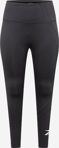 Reebok - Skinny Pantalón deportivo en negro: frente